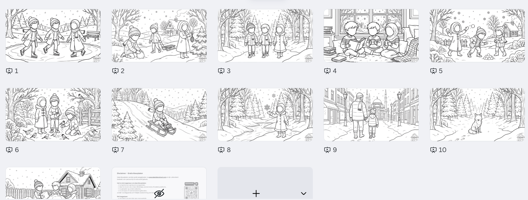 Gratis Islamitische Winter Kleurplaten voor Kinderen (PDF) - Afbeelding 3