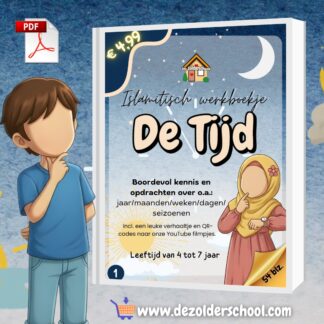 Islamitisch werkboek over tijd voor kinderen 4-7 jaar PDF