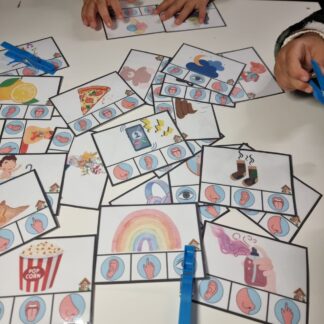 zintuigen wasknijper kaarten