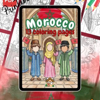 Morocco Coloring Pages PDF – 13 Printable Coloring Pages for Kids