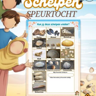 schelpen speurtocht blad